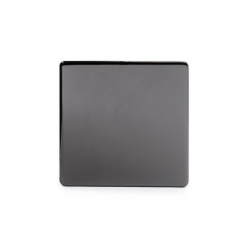 Black Nickel Metal Single Blanking Plate